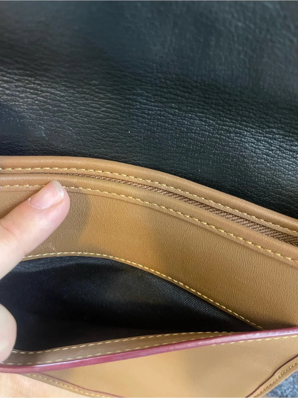 Coach Mickey Mouse Tan Leather Crossbody Bag with Adjustable Strap
